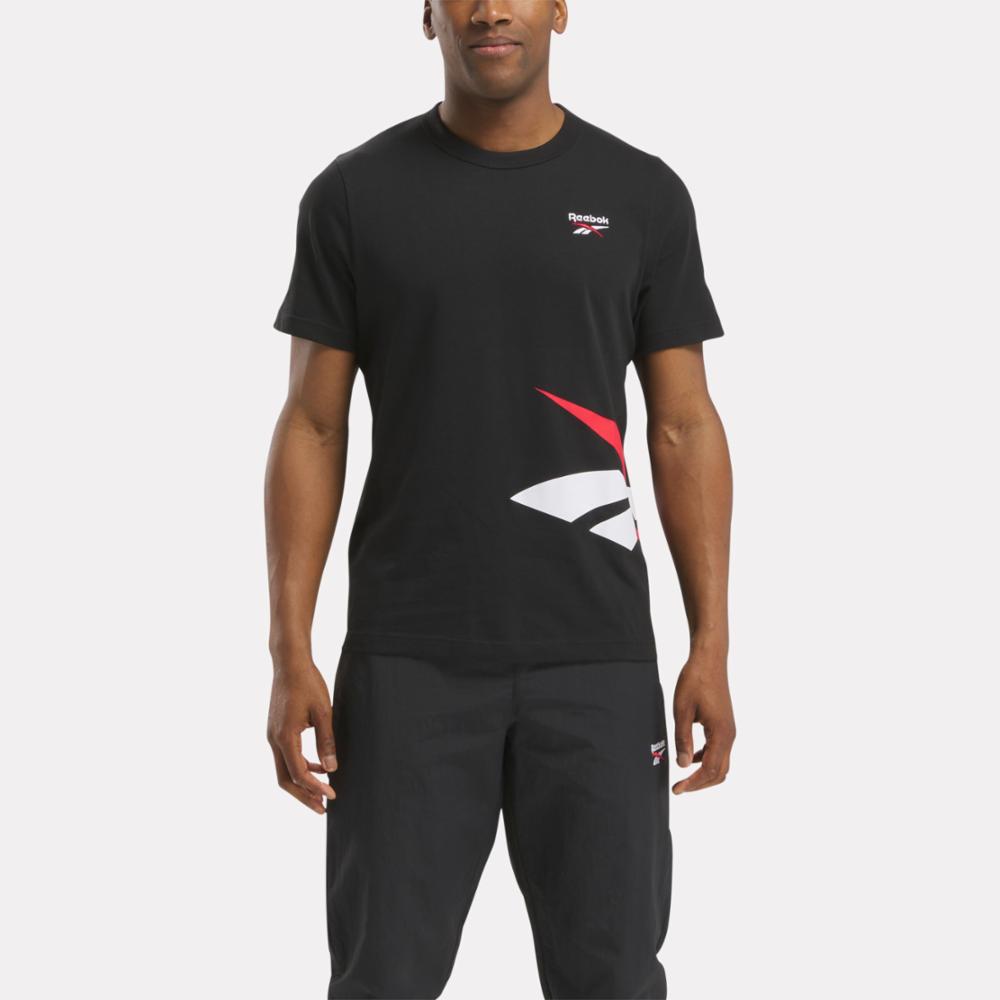 Reebok Apparel Men Reebok Identity Cross Check T-Shirt BLACK