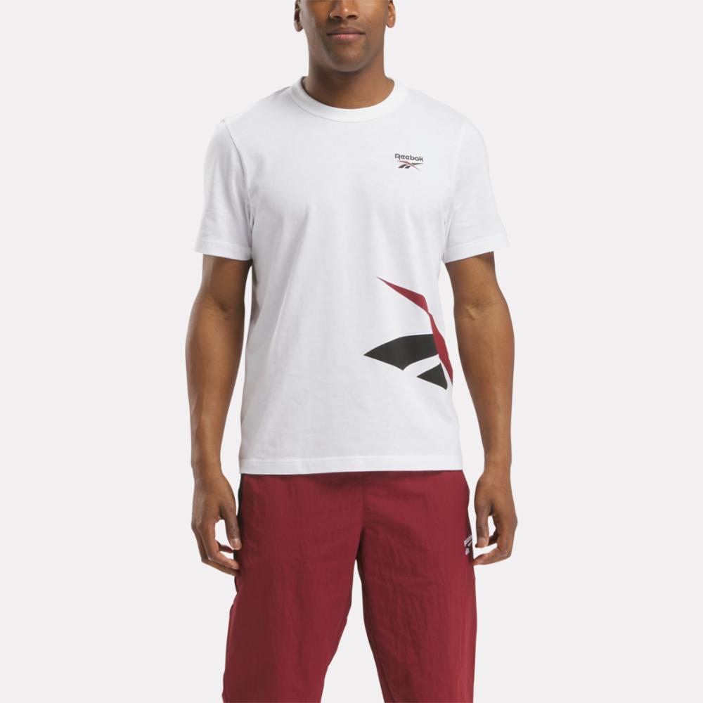 Reebok Apparel Men Reebok Identity Cross Check T-Shirt WHITE