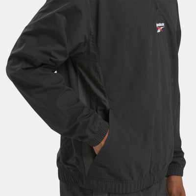 Reebok Apparel Men Reebok Identity Cross Check Woven Top BLACK