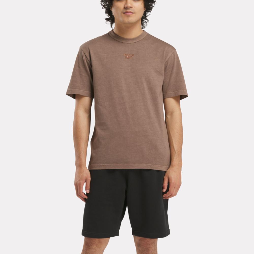 Reebok Apparel Men Reebok Identity Washed T-Shirt UNEARTHED BROWN