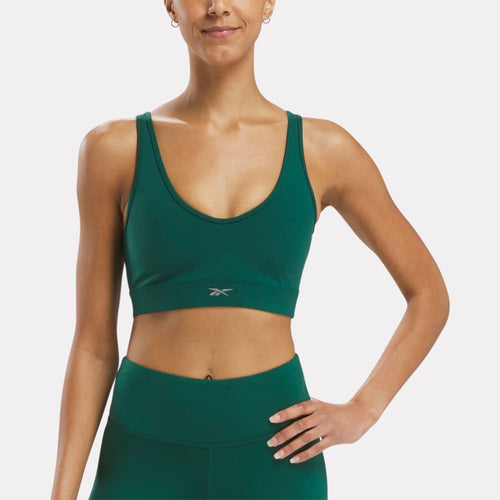 Reebok Apparel Women Active Collective DREAMBLEND Bra COLLEGIATE GREEN