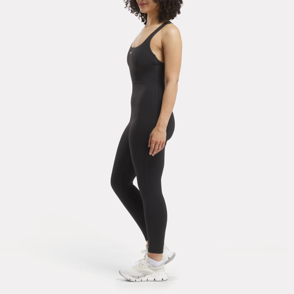 Reebok Apparel Women Lux 7/8 Bodysuit BLACK