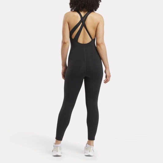 Reebok Apparel Women Lux 7/8 Bodysuit BLACK