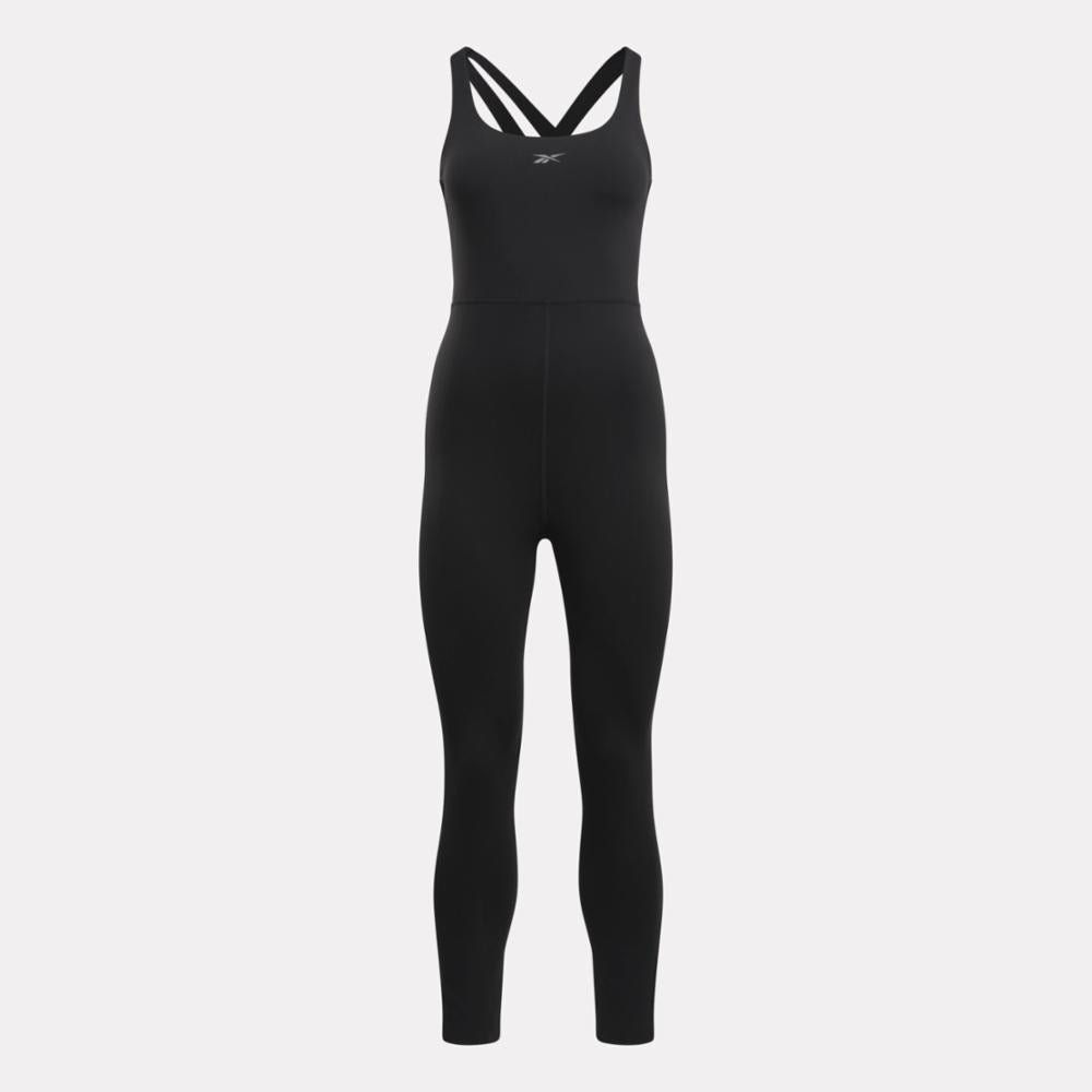 Reebok Apparel Women Lux 7/8 Bodysuit BLACK