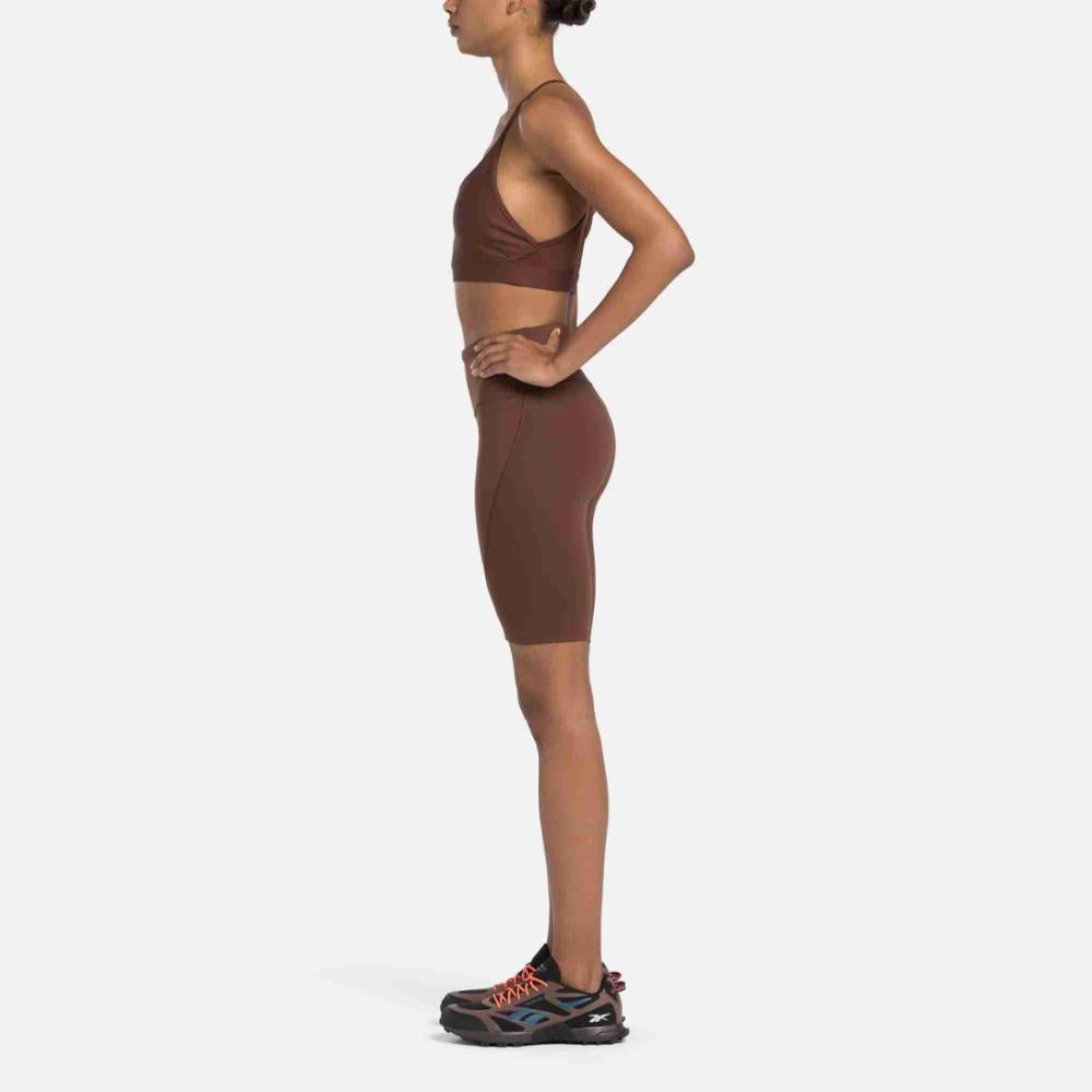 Reebok Apparel Women Lux Bike Shorts UNEARTHED BROWN