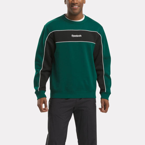 Reebok Apparel Men Team Tradition Crew Sweatshirt GREEN