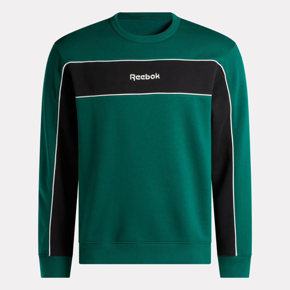 Reebok Apparel Men Team Tradition Crew Sweatshirt GREEN