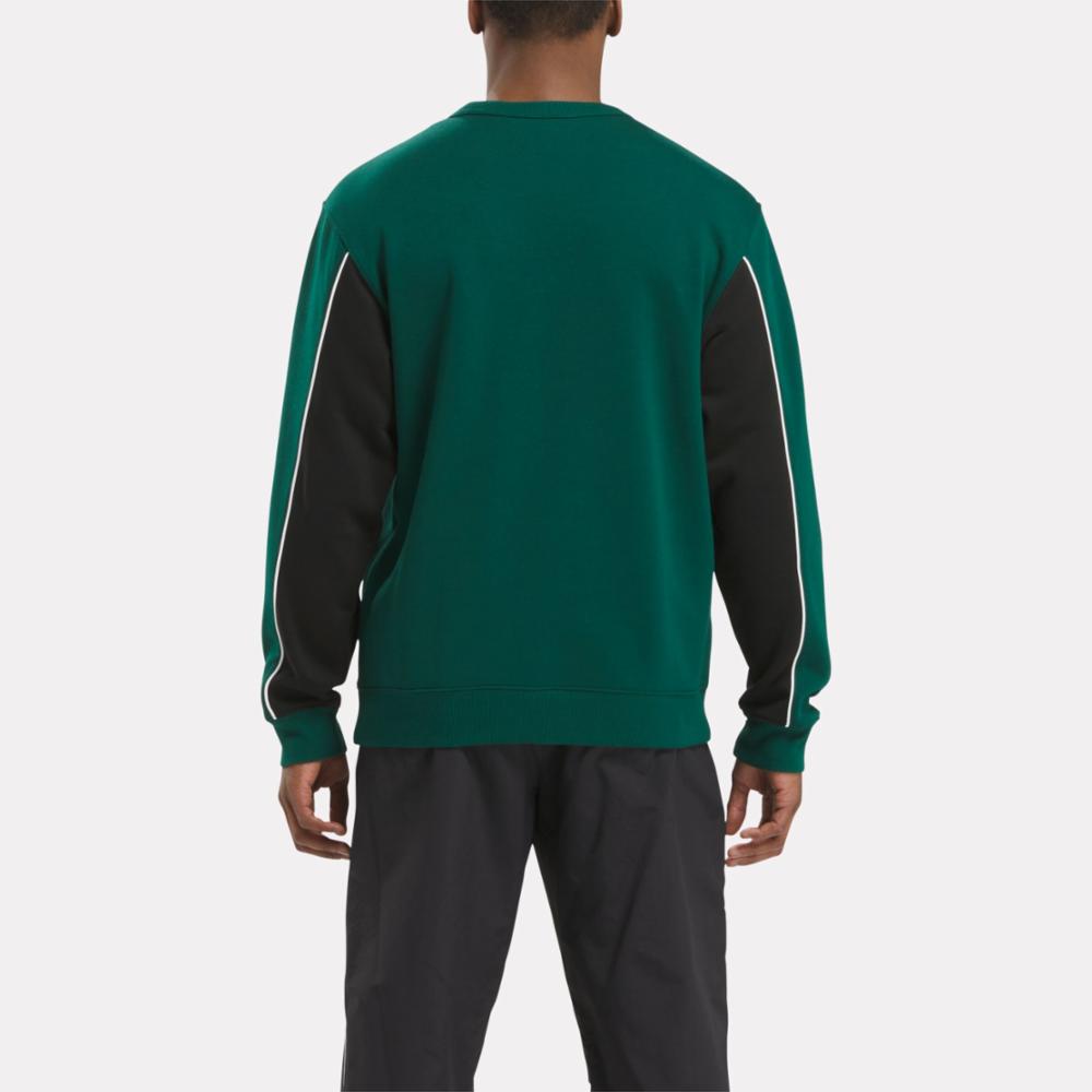 Reebok Apparel Men Team Tradition Crew Sweatshirt GREEN