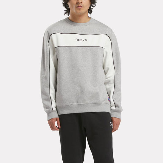 Reebok Apparel Men Team Tradition Crew Sweatshirt MGREYH