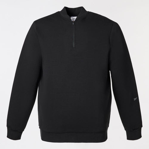 Reebok Apparel Men Active Collective DreamBlend 1/4 Zip Sweatshirt BLACK