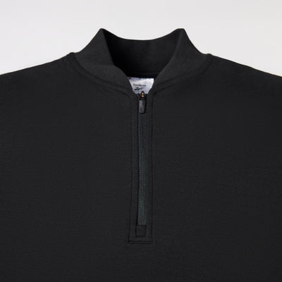 Reebok Apparel Men Active Collective DreamBlend 1/4 Zip Sweatshirt BLACK