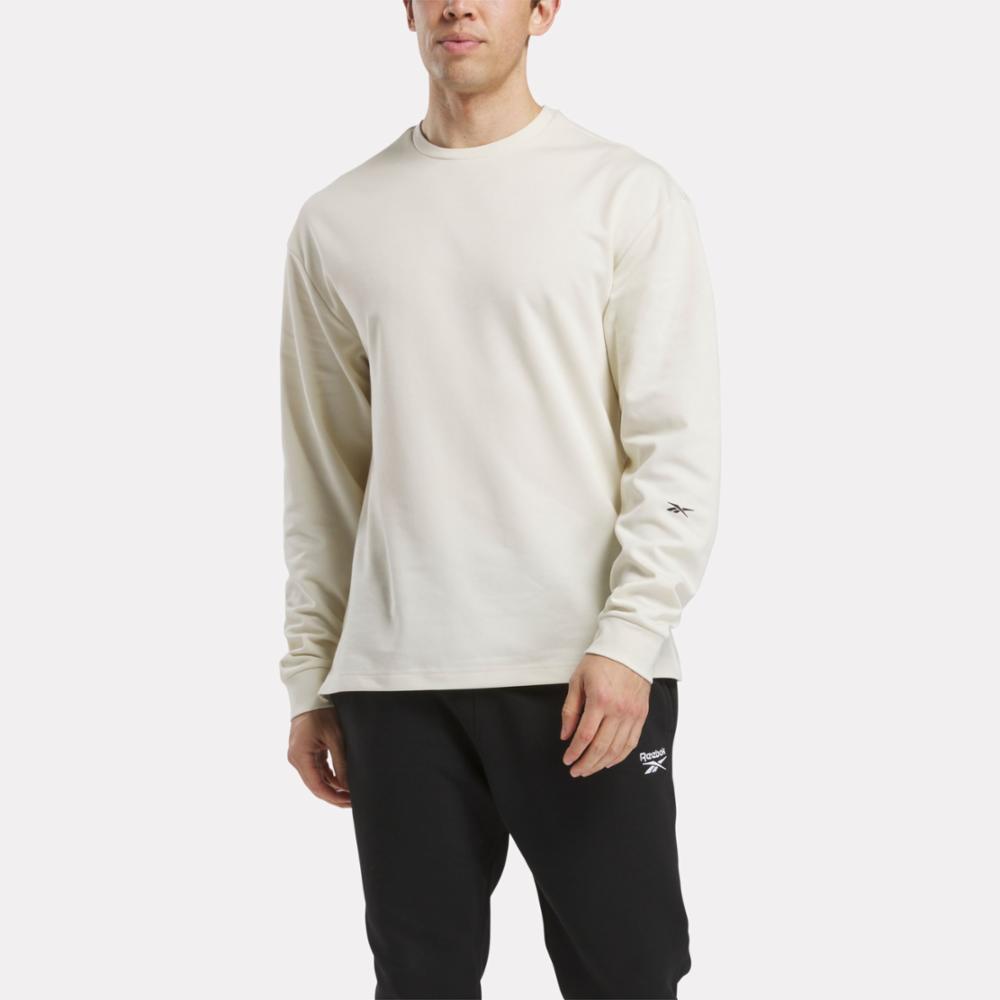 Reebok Apparel Men Active Collective Long Sleeve T-Shirt ALABASTER