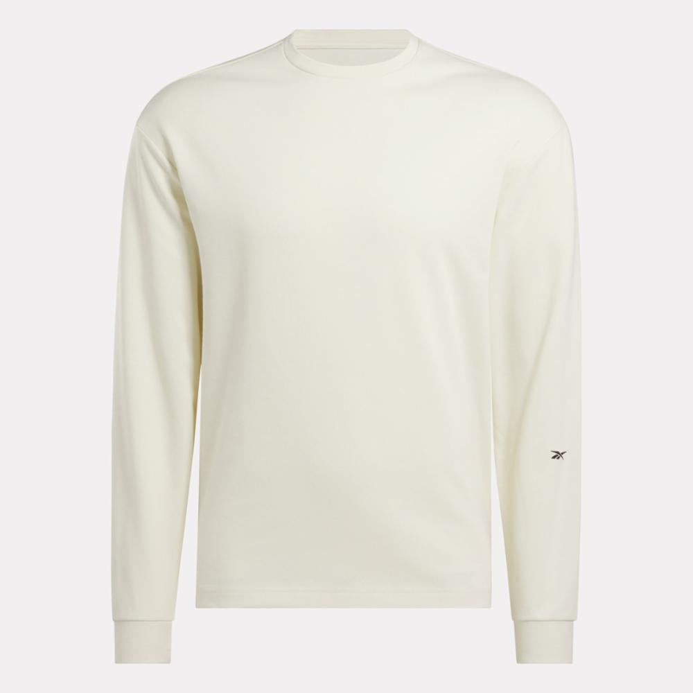 Reebok Apparel Men Active Collective Long Sleeve T-Shirt ALABASTER