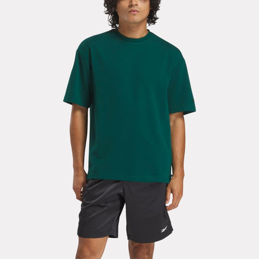 Reebok Apparel Men Active Collective Short Sleeve T-Shirt COLLEGIATE GREEN