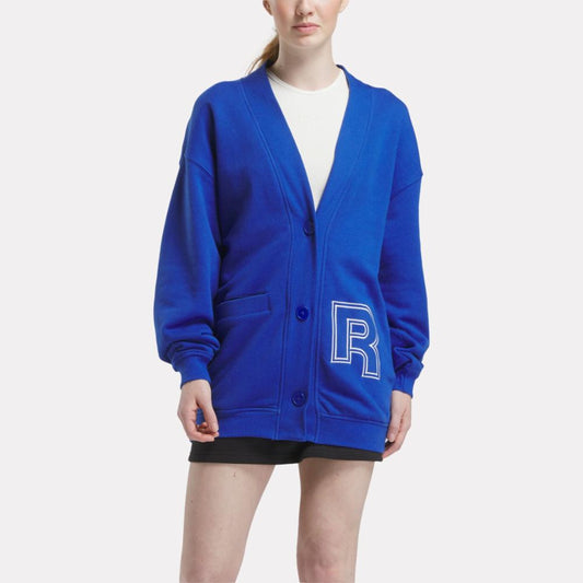 Reebok Apparel Women Team Cardigan BOUNDLESS BLUE