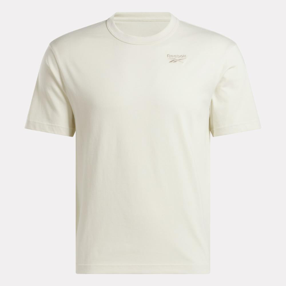 Reebok Apparel Men Back Vector Unearthed T-Shirt ALABASTER