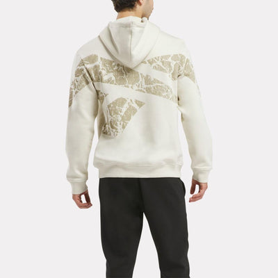 Reebok Apparel Men Back Vector Unearthed Hoodie ALABASTER