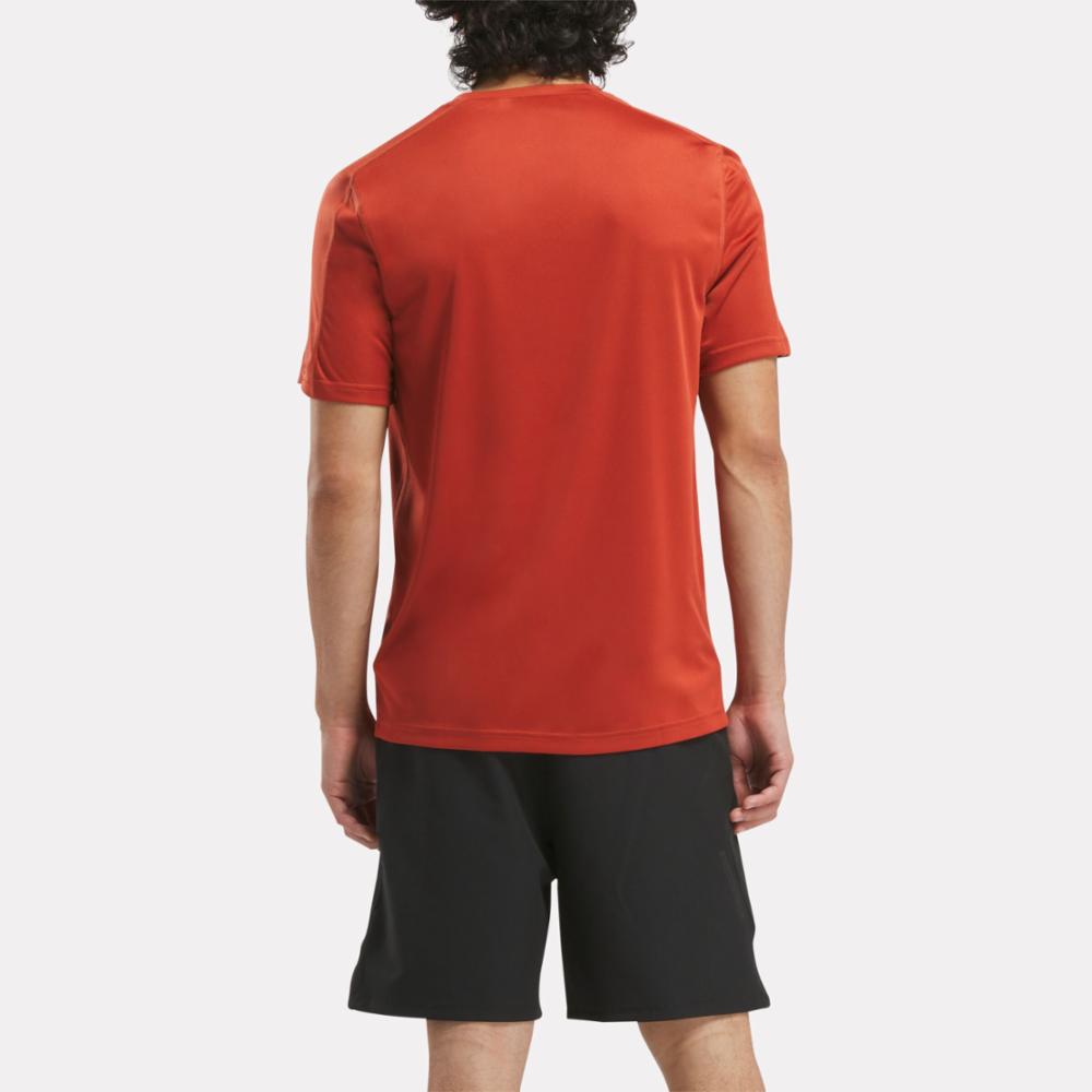 Reebok Apparel Men Training Tech T-Shirt BRICK RED