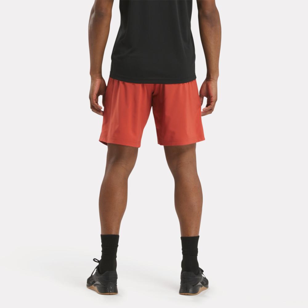 Reebok Apparel Men Workout Ready Shorts BRICK RED