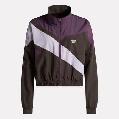 Reebok Apparel Women Classics Franchise Track Jacket DRK MATTER/MDNT PLUM/DSK PURPL