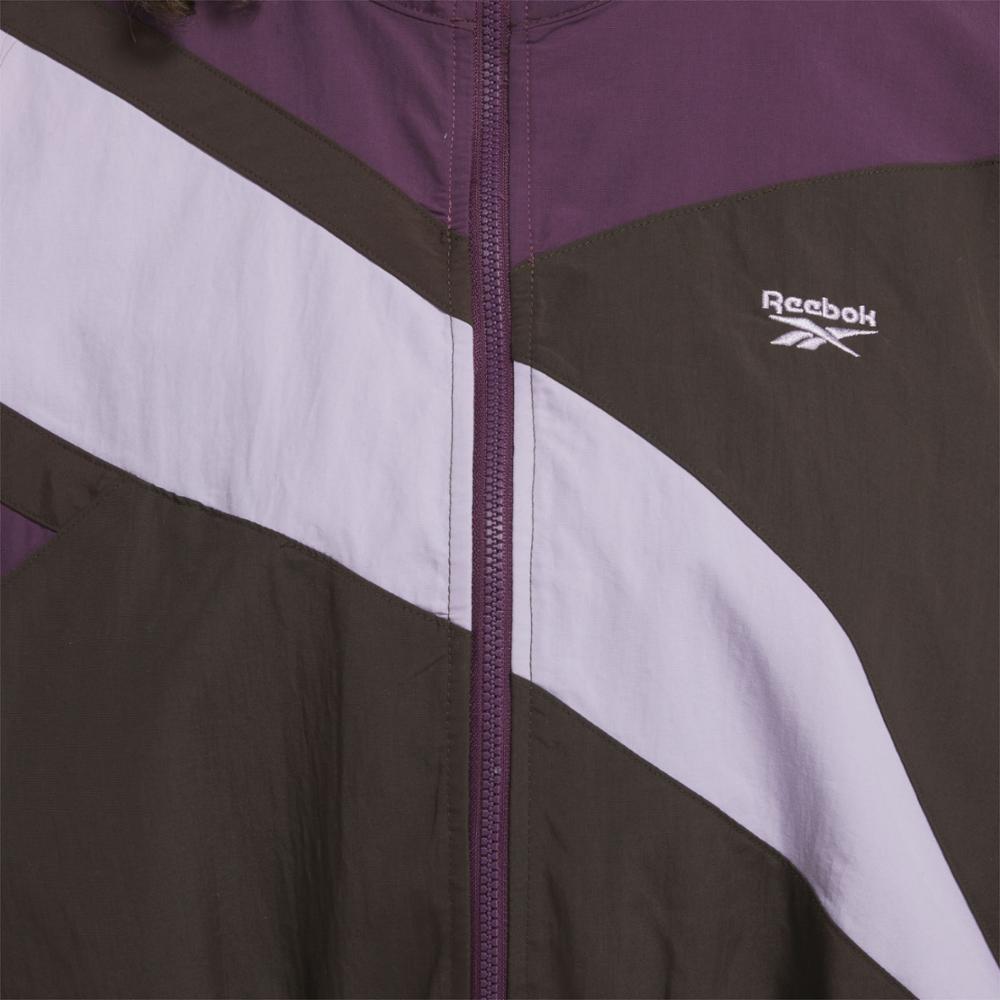 Reebok Apparel Women Classics Franchise Track Jacket DRK MATTER/MDNT PLUM/DSK PURPL