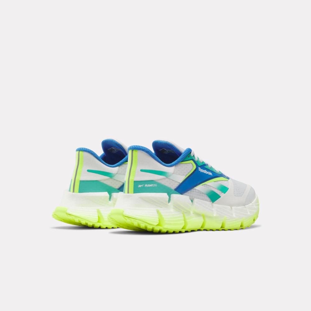 Reebok Footwear Women FloatZig 1 Running Shoes WHITE/UNLEASHED GREEN/DIGITAL