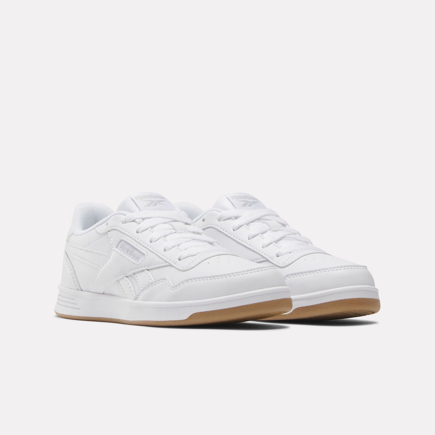 REEBOK FOOTWEAR KIDS Court Advance Shoes - Pre-School WHITE/WHITE/GUM
