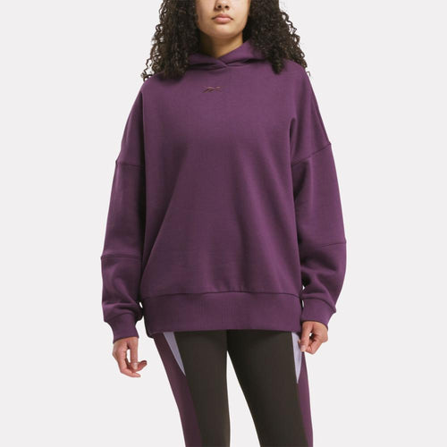 Reebok Apparel Women Lux Oversized Hoodie MIDNIGHT PLUM