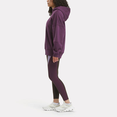 Reebok Apparel Women Lux Oversized Hoodie MIDNIGHT PLUM