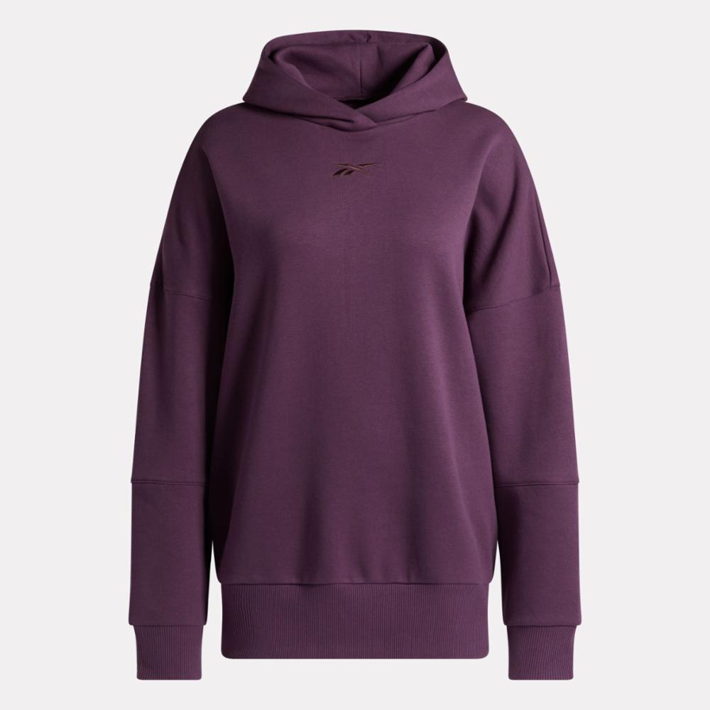 Reebok Apparel Women Lux Oversized Hoodie MIDNIGHT PLUM