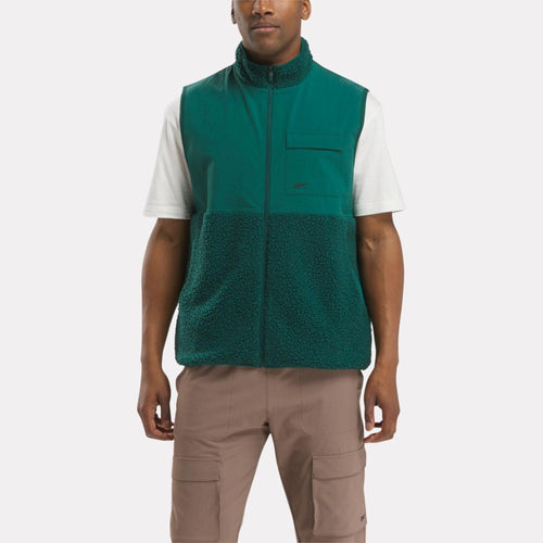 Reebok Apparel Men Active Collective SkyStretch Winter Vest COLLEGIATE GREEN