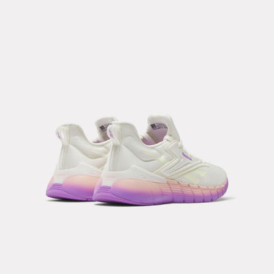 Reebok Footwear Women Nano Gym Shoes CHALK WASHED CLAY DGTL PURPLE