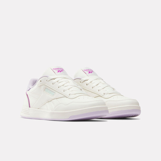 Reebok Footwear Women Court Advance Shoes CHALK/DIGITALGLEAM/PURPLERAVE