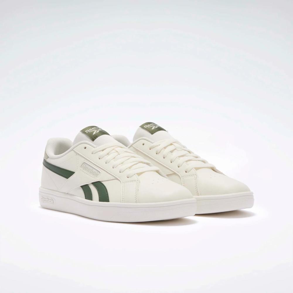 Reebok Footwear Men Reebok Court Retro Shoes CHALK/CHALK/BREAKAWAYGREEN