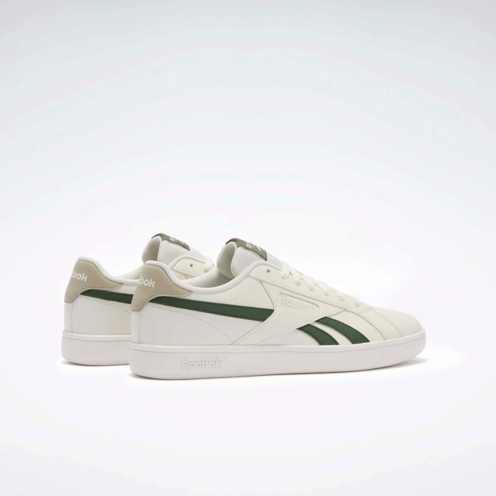 Reebok Footwear Men Reebok Court Retro Shoes CHALK/CHALK/BREAKAWAYGREEN