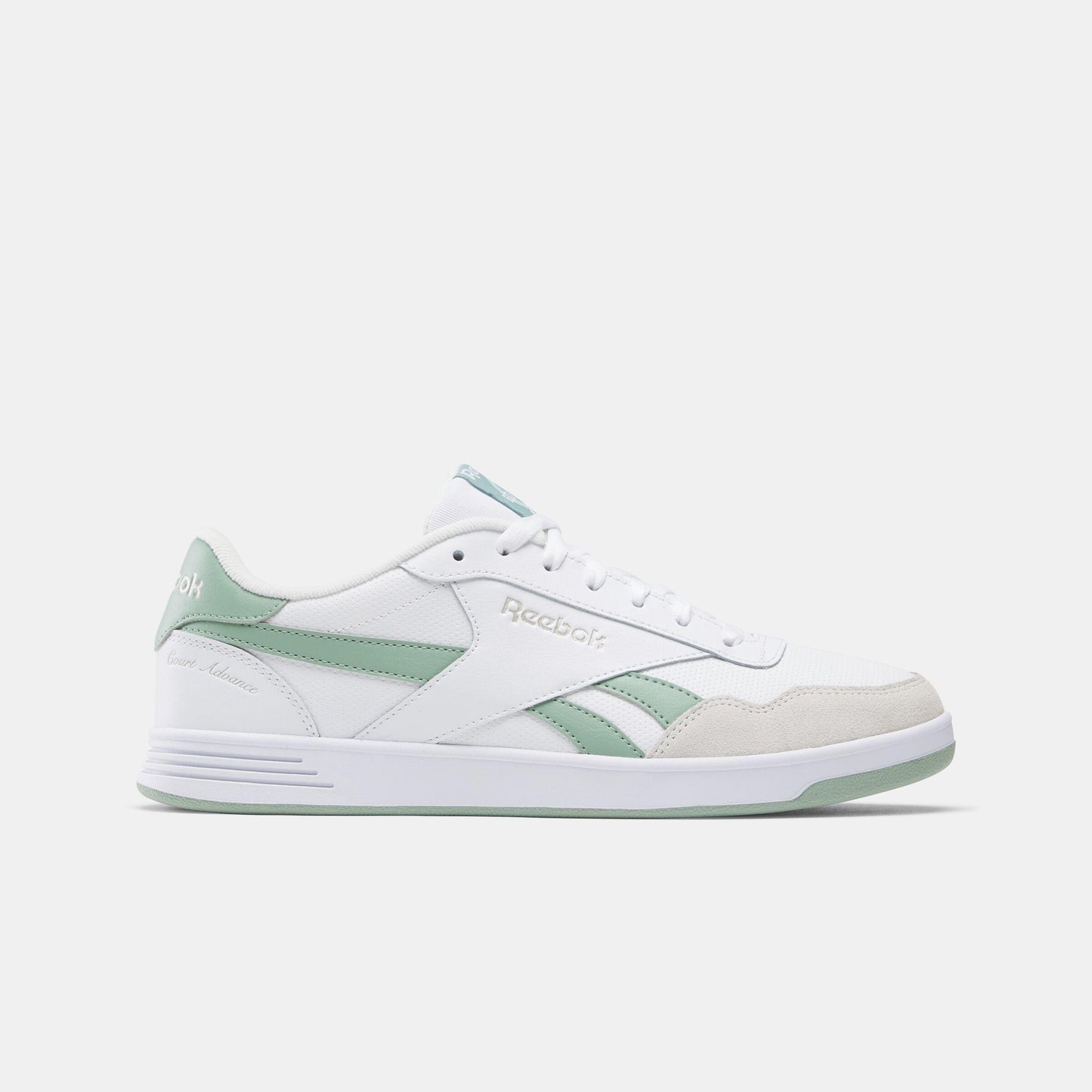 Reebok Footwear Men Court Advance Shoes FTWRWHITE/HYBRIDGREEN/BARELYGR