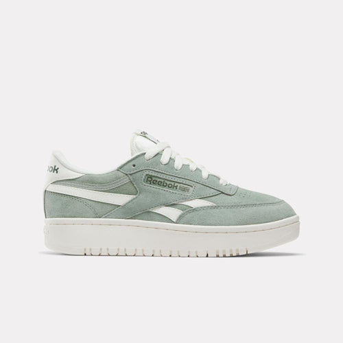 Reebok Footwear Women Club C Double Revenge Shoes HYBRID GREEN/CHALK/CHALK