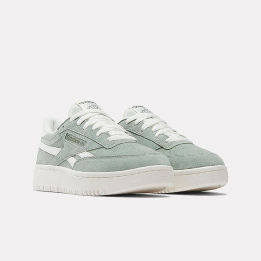 Reebok Footwear Women Club C Double Revenge Shoes HYBRID GREEN/CHALK/CHALK