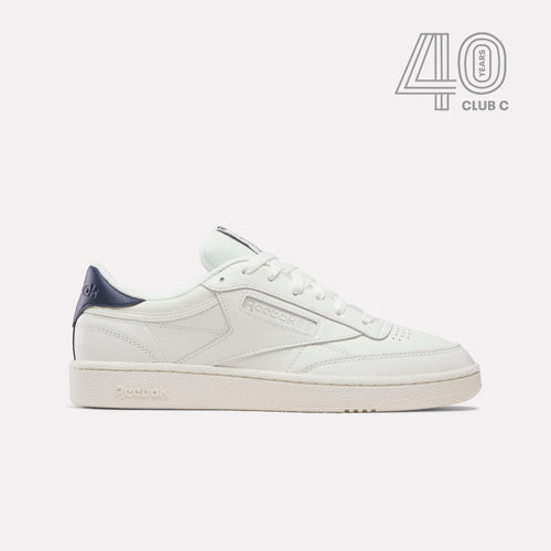 Reebok Footwear Men Club C 85 Shoes - 40th Anniversary CHALK/NAVY/FLINTGREYMET