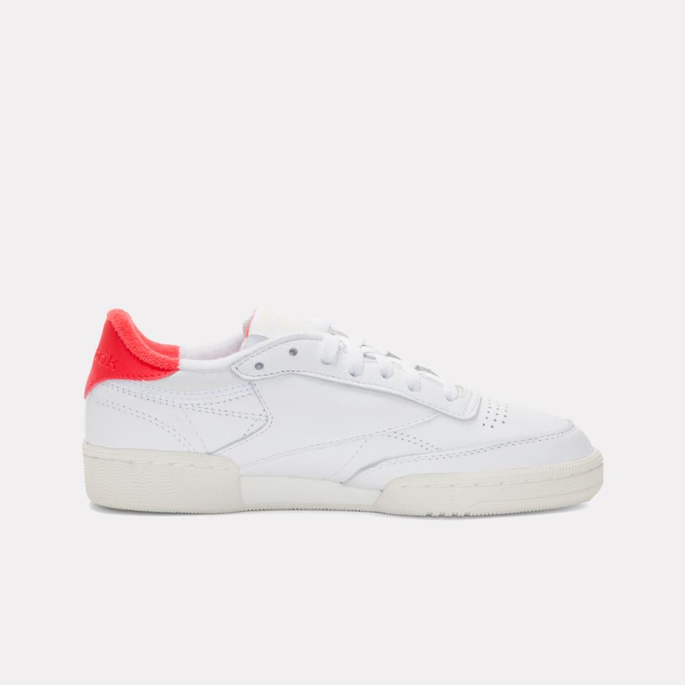 Reebok Footwear Women Club C 85 Vintage Shoes - 40th Anniversary WHITE/CHALK/ENERGYRED