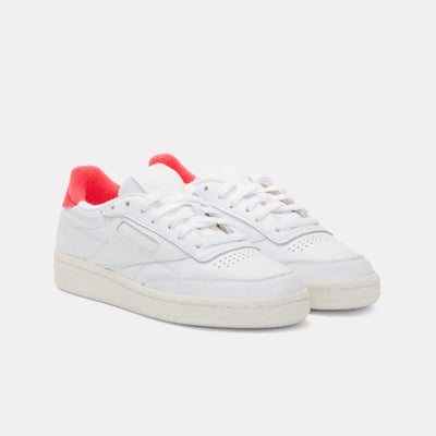 Reebok Footwear Women Club C 85 Vintage Shoes - 40th Anniversary WHITE/CHALK/ENERGYRED