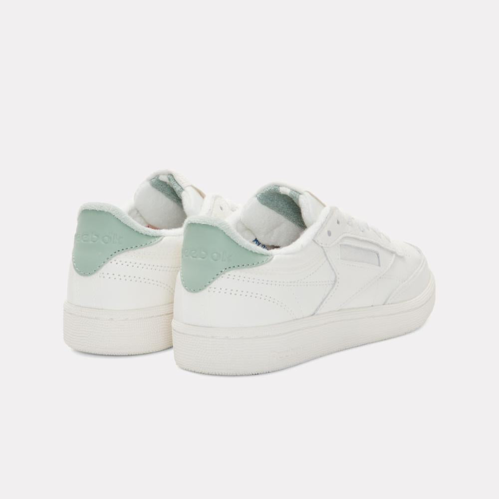 Reebok Footwear Women Club C 85 Vintage Shoes - 40th Anniversary CHALK/HYBRIDGREEN/BREAKAWAYGRE