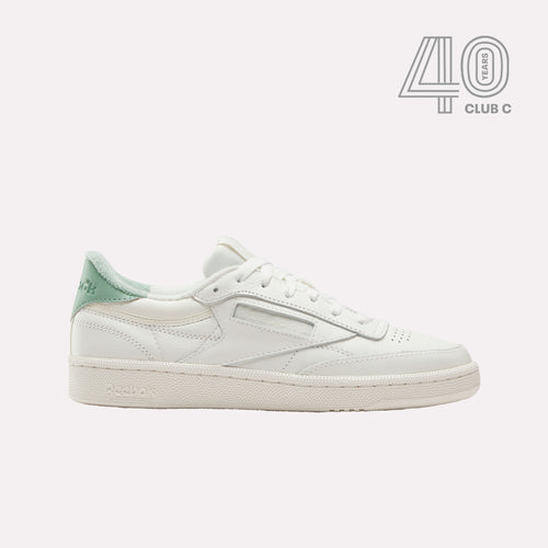 Reebok Footwear Women Club C 85 Vintage Shoes - 40th Anniversary CHALK/HYBRIDGREEN/BREAKAWAYGRE