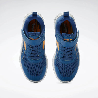 Reebok Footwear Kids Rush Runner 5 Shoes - Baby & Toddler TWILIGHTBLUE/ELECTRICAMBER/FTW