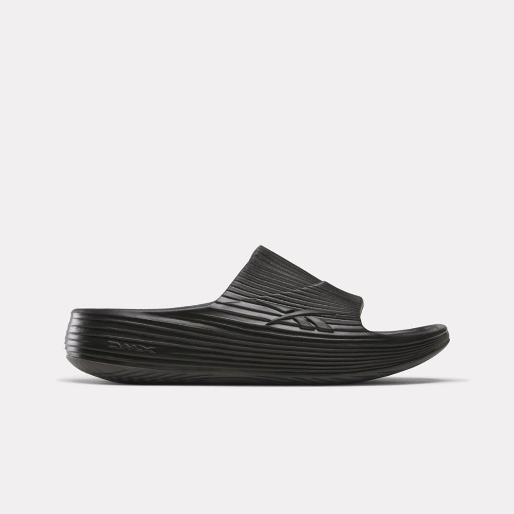 Slide Reebok Exercise Reebok Footwear Men DMX Recovery Slides WASHED BLACK – Reebok Canada