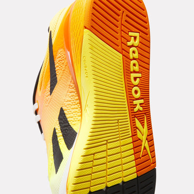 Reebok Footwear Men Nano X5 Training Shoes CHALK/BLACK/ELECTRIC AMBER