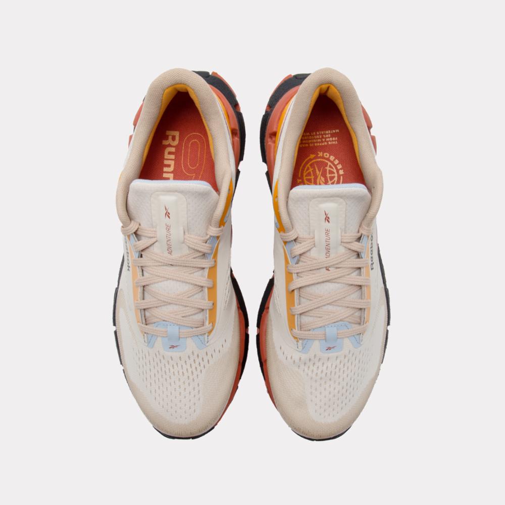 Reebok Footwear Men FloatZig 1 Adventure Shoes SAND/WASHED BLACK/HOOP RED