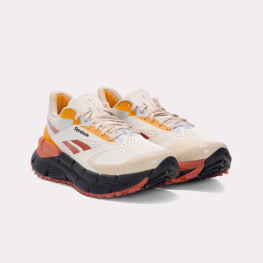 Reebok Footwear Men FloatZig 1 Adventure Shoes SAND/WASHED BLACK/HOOP RED