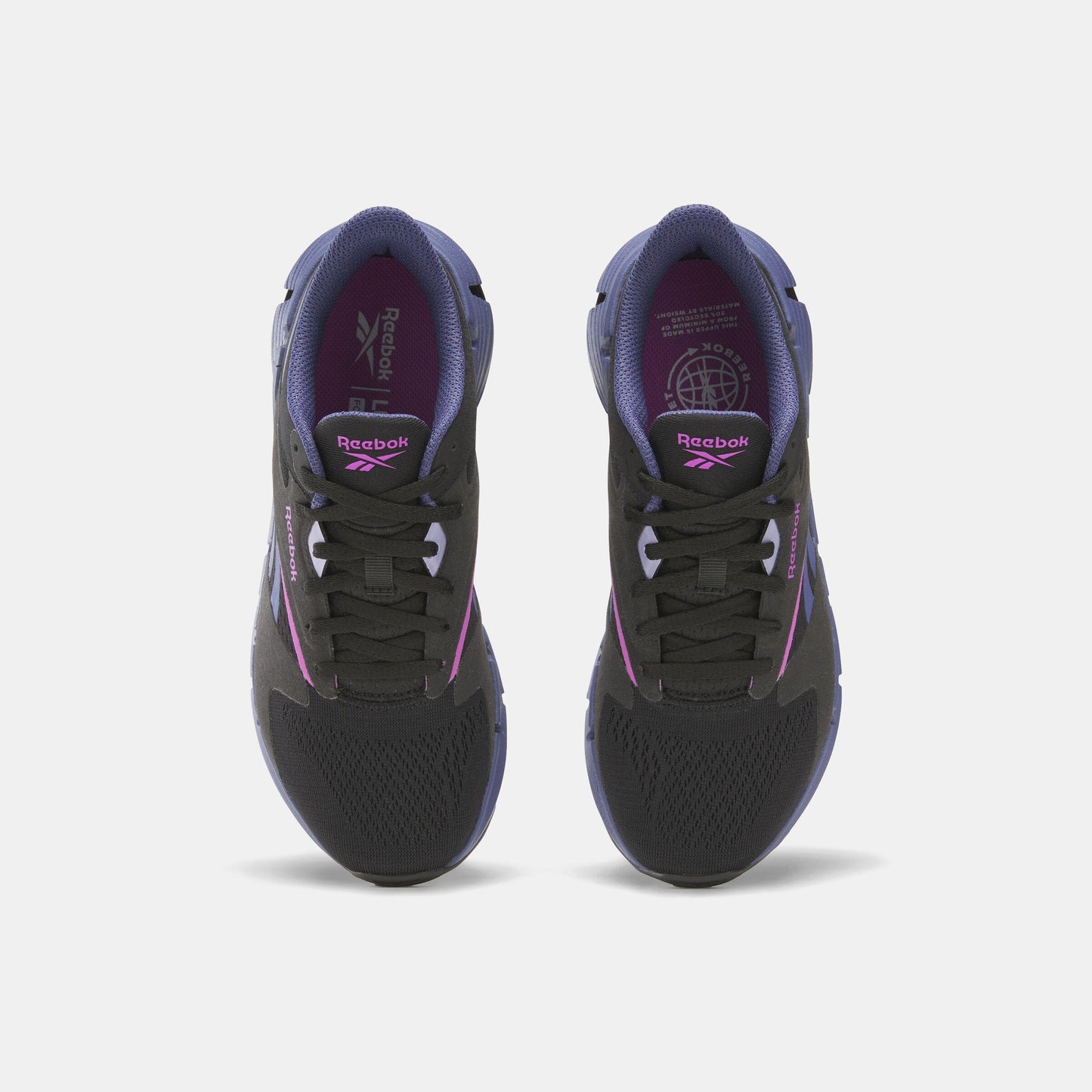 Reebok Footwear Women Zig Dynamica 5 Shoes BLACK/TWILIGHTBLUE/PURPLERAVE