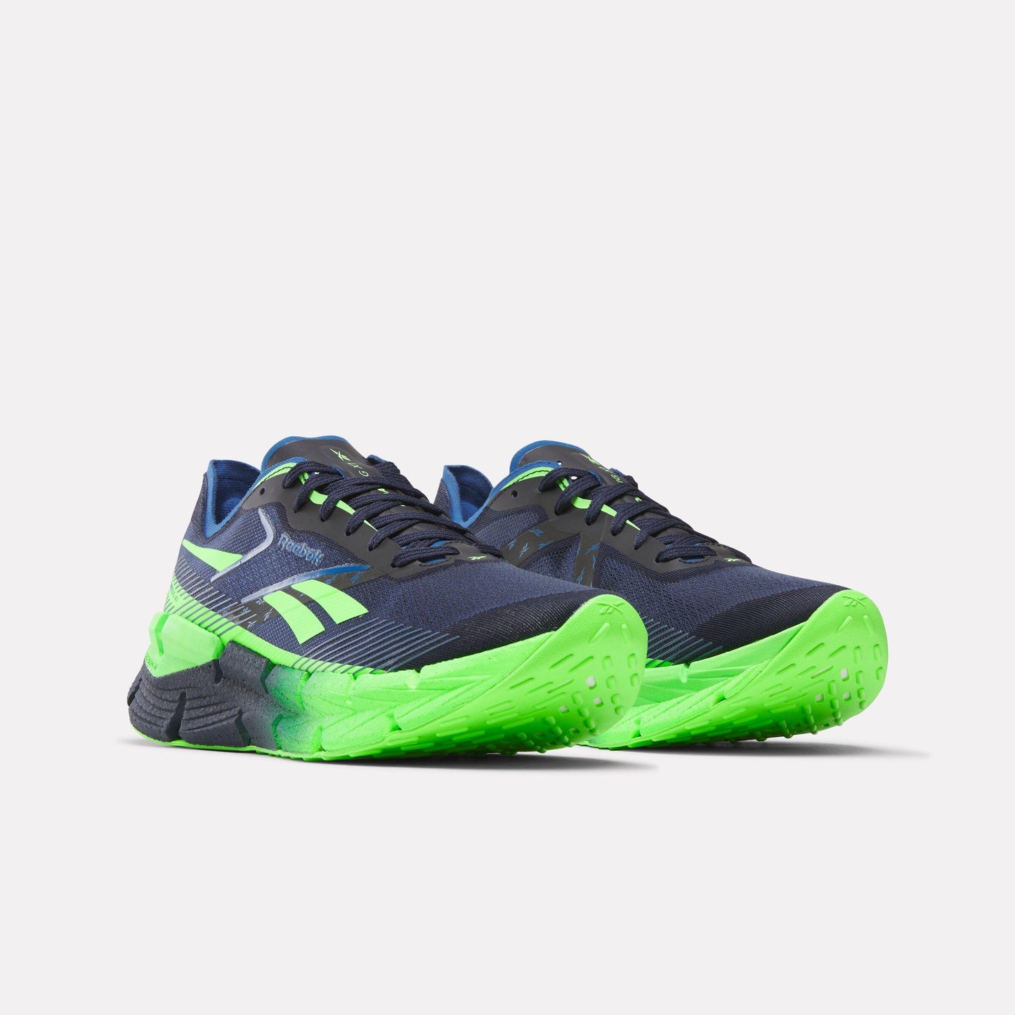 Reebok Footwear Men FloatZig X1 Shoes VECTOR NAVY/SOLAR LIME/TWILIGH